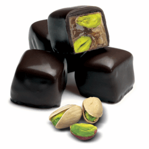 Çikolatalı Çifte Kavrulmuş Antep Fıstıklı Lokum